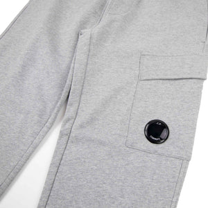 C.P. Company Diagonal Raised Fleece Cargo Sweatpants in Greystone MelangeSweatpantsC.P. CompanyDPUS Designer Outlet7622792222403XSC.P. Company Diagonal Raised Fleece Cargo Sweatpants in Greystone Melange
