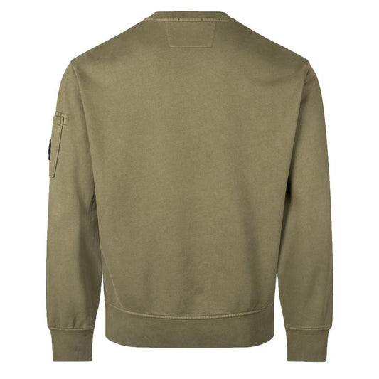 C.P. Company Diagonal Raised Fleece Crewneck Sweatshirt In CapersSweatshirtsC.P. CompanyDPUS Designer Outlet7622792457485SC.P. Company Diagonal Raised Fleece Crewneck Sweatshirt In Capers