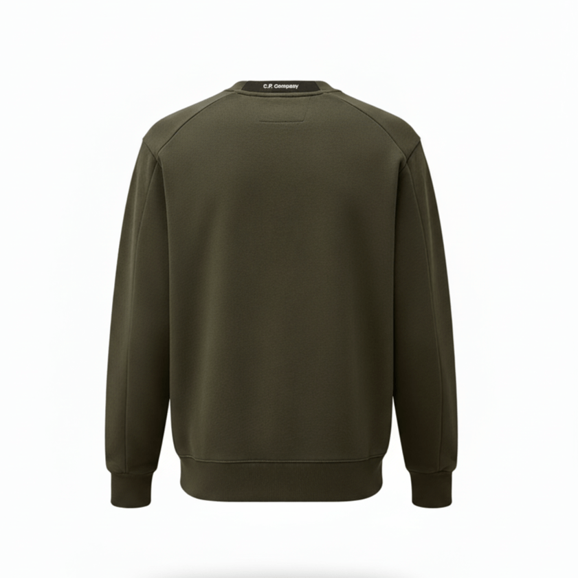 C.P. Company Diagonal Raised Fleece Crewneck Sweatshirts In Dark ShadowSweatshirtsC.P. CompanyDPUS Designer OutletXSC.P. Company Diagonal Raised Fleece Crewneck Sweatshirts In Dark Shadow