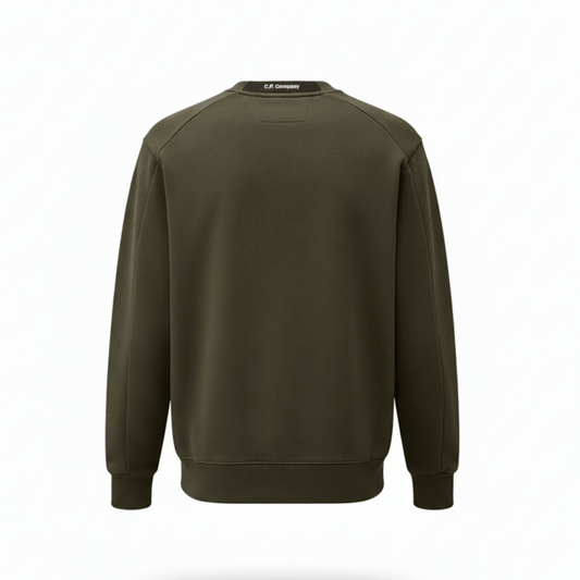 C.P. Company Diagonal Raised Fleece Crewneck Sweatshirts In Dark ShadowSweatshirtsC.P. CompanyDPUS Designer OutletXSC.P. Company Diagonal Raised Fleece Crewneck Sweatshirts In Dark Shadow