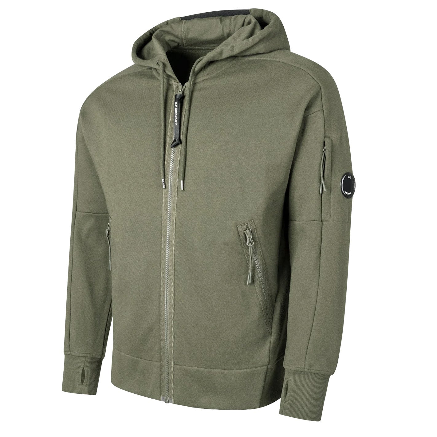 [C.P. Company] Diagonal Raised Fleece Full Zip Lens Hoodie in Fallen RockHoodies & Zip - UpsC.P. CompanyDPUS Designer Outlet7622792458390S[C.P. Company] Diagonal Raised Fleece Full Zip Lens Hoodie in Fallen Rock