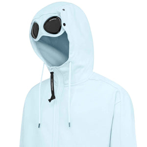 C.P. Company Diagonal Raised Fleece Goggle Hoodie in Starlight BlueHoodiesC.P. CompanyDPUS7620943749663SC.P. Company Diagonal Raised Fleece Goggle Hoodie in Starlight Blue