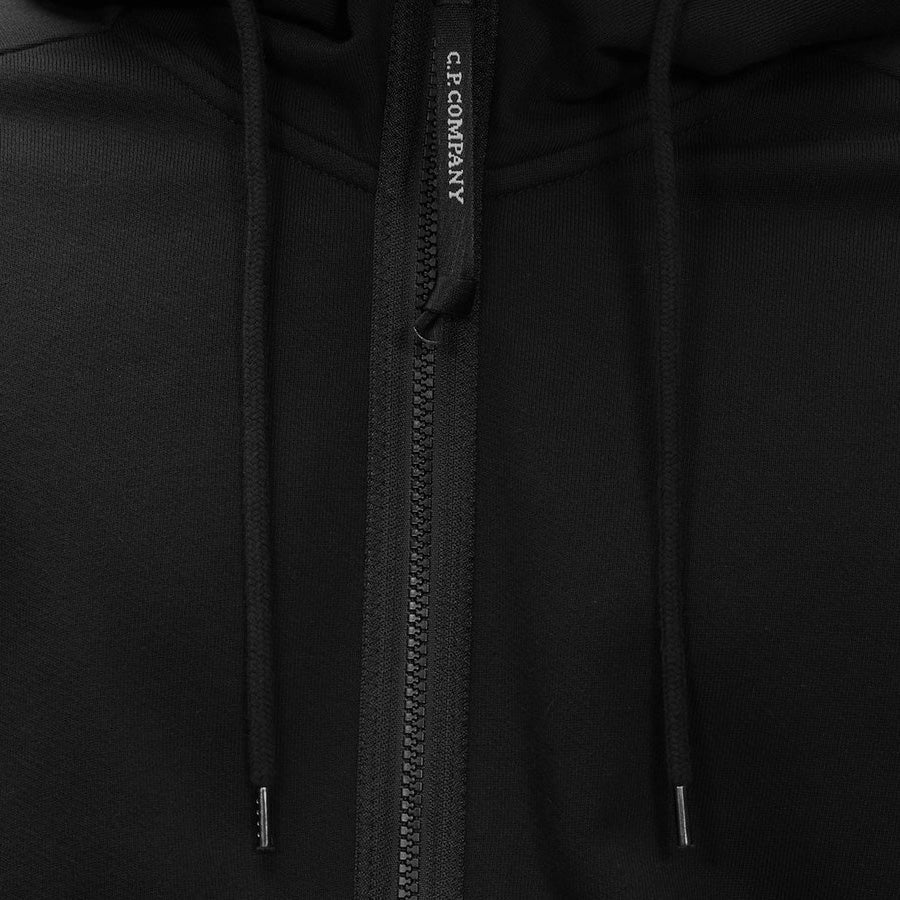 C.P. Company Diagonal Raised Fleece Goggle Zipped Hooded Sweatshirt in BlackHoodiesC.P. CompanyDPUS7620943904192SC.P. Company Diagonal Raised Fleece Goggle Zipped Hooded Sweatshirt in Black