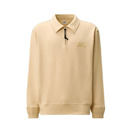 C.P. Company Diagonal Raised Fleece Half Zip in Pistachio ShellKnitwearC.P. CompanyDPUS Designer Outlet7622792389717SC.P. Company Diagonal Raised Fleece Half Zip in Pistachio Shell