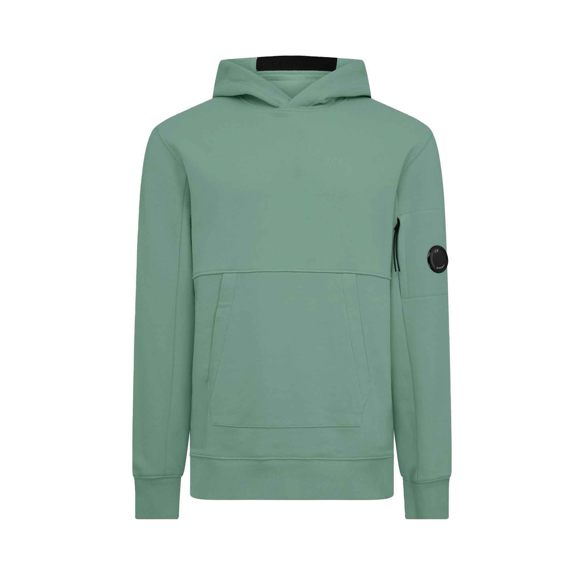 C.P. Company Diagonal Raised Fleece Hoodie in Green BayHoodiesC.P. CompanyDPUS7620943744071SC.P. Company Diagonal Raised Fleece Hoodie in Green Bay