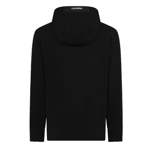 C.P. Company Diagonal Raised Fleece Lens Hooded Sweatshirt in BlackHoodiesC.P. CompanyDPUS7620943901467SC.P. Company Diagonal Raised Fleece Lens Hooded Sweatshirt in Black