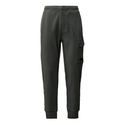 C.P. Company Diagonal Raised Fleece Lens Sweatpants in Dark Shadow