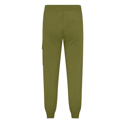 C.P. Company Diagonal Raised Fleece Lens Sweatpants in Elmwood Green