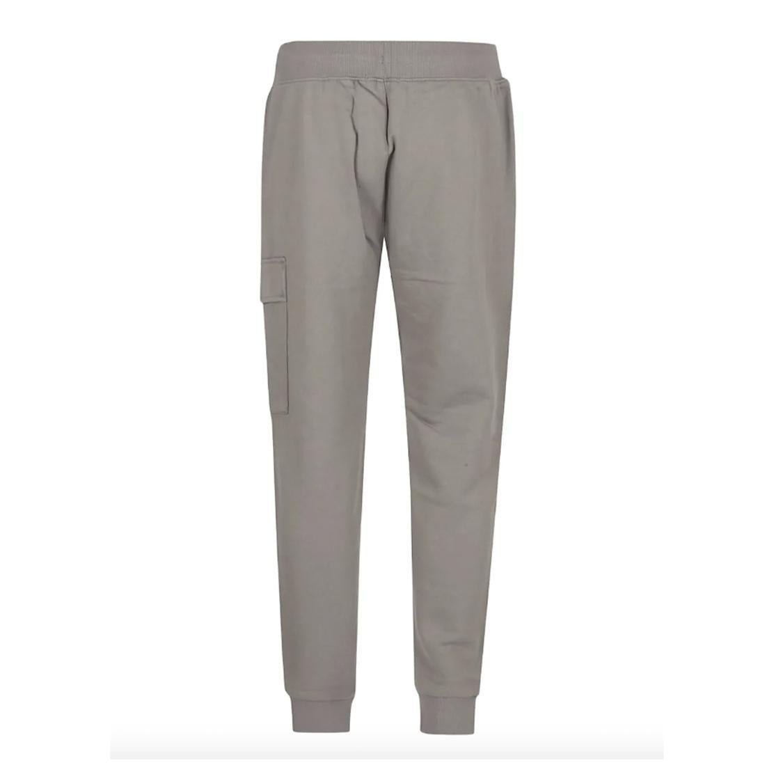 C.P. Company Diagonal Raised Fleece Lens Sweatpants in Fungi Grey