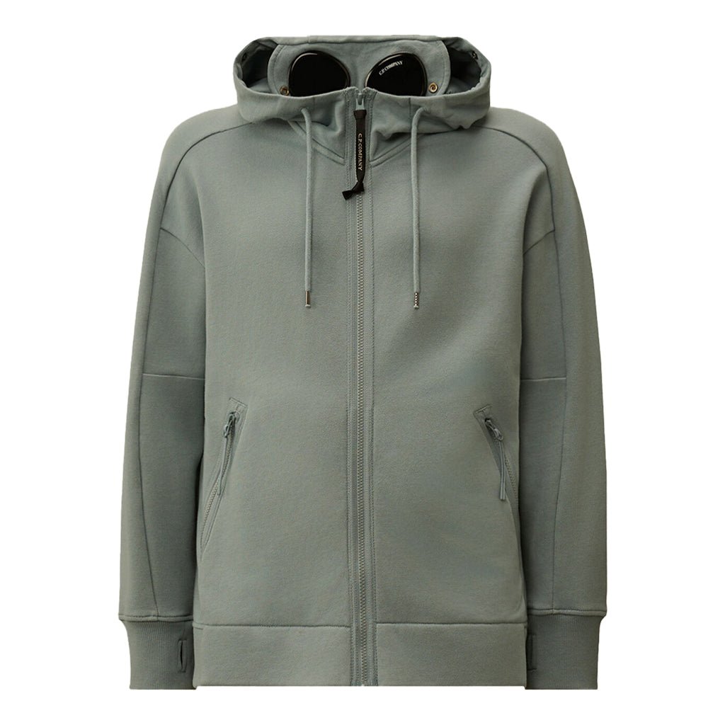 [C.P. Company] Diagonal Raised Fleece Zipped Google Hooded SweatshirtHoodies & Zip - UpsC.P. CompanyDPUS Designer Outlet7622792768574Silver BlueS[C.P. Company] Diagonal Raised Fleece Zipped Google Hooded Sweatshirt