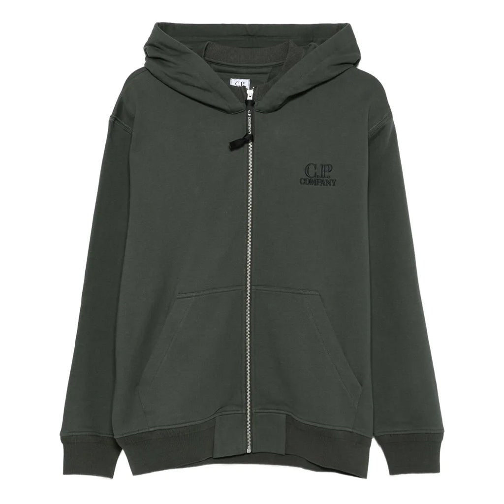 [C.P. Company] Diagonal Raised Fleece Zipped Logo Hooded SweatshirtHoodies & Zip - UpsC.P. CompanyDPUS Designer Outlet7622792761292GunmetalS[C.P. Company] Diagonal Raised Fleece Zipped Logo Hooded Sweatshirt