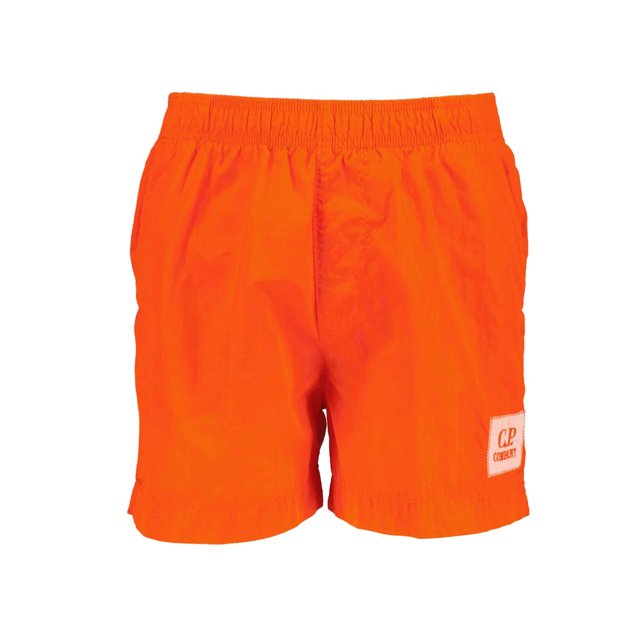 C.P. Company Eco - Chrome - R Swimshorts in Gold Flame - OrangeShortsC.P. CompanyDPUS762094378876146C.P. Company Eco - Chrome - R Swimshorts in Gold Flame - Orange