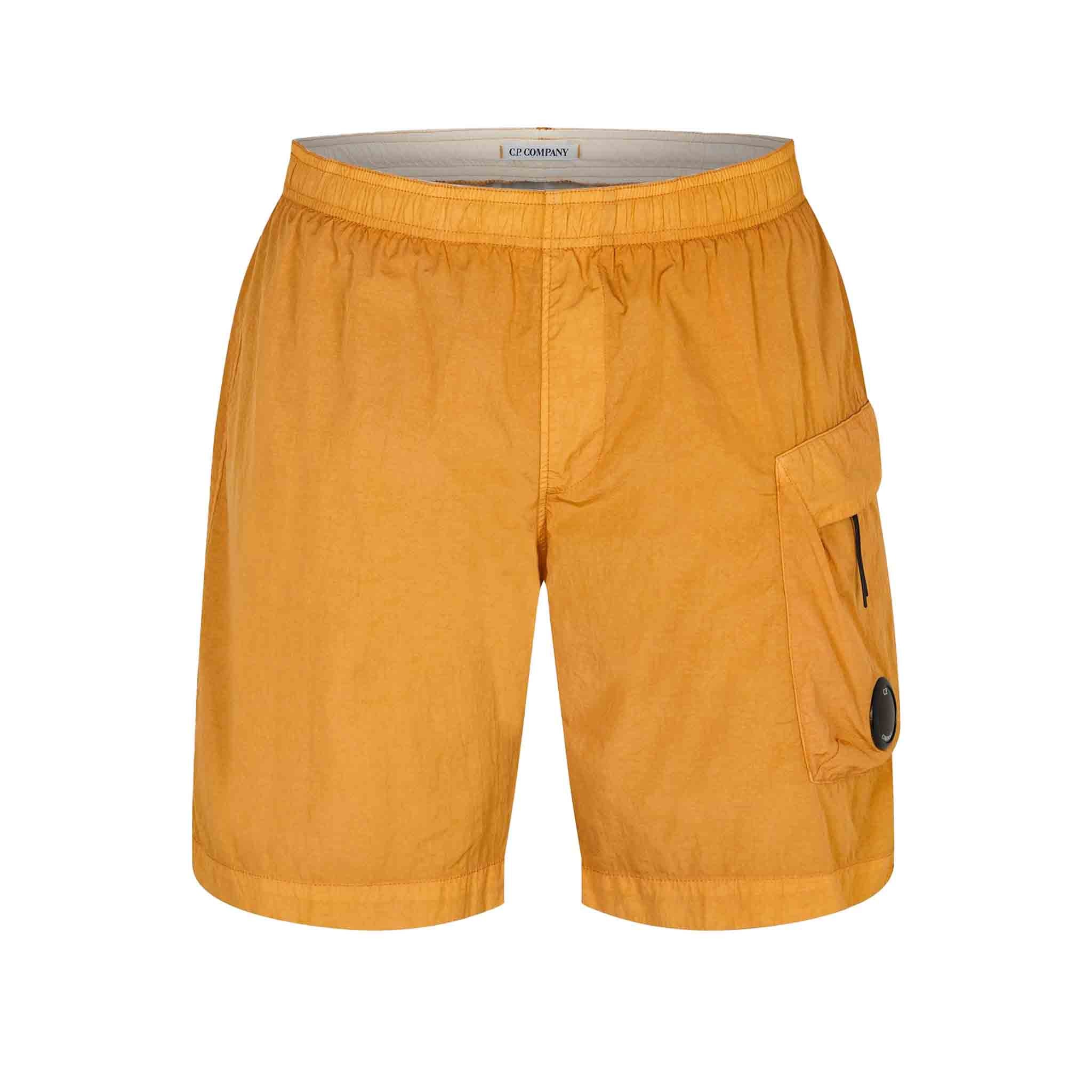 C.P. Company Eco - Chrome R Utility Swim Shorts in Gold Flame - OrangeShortsC.P. CompanyDPUS762094379056646C.P. Company Eco - Chrome R Utility Swim Shorts in Gold Flame - Orange