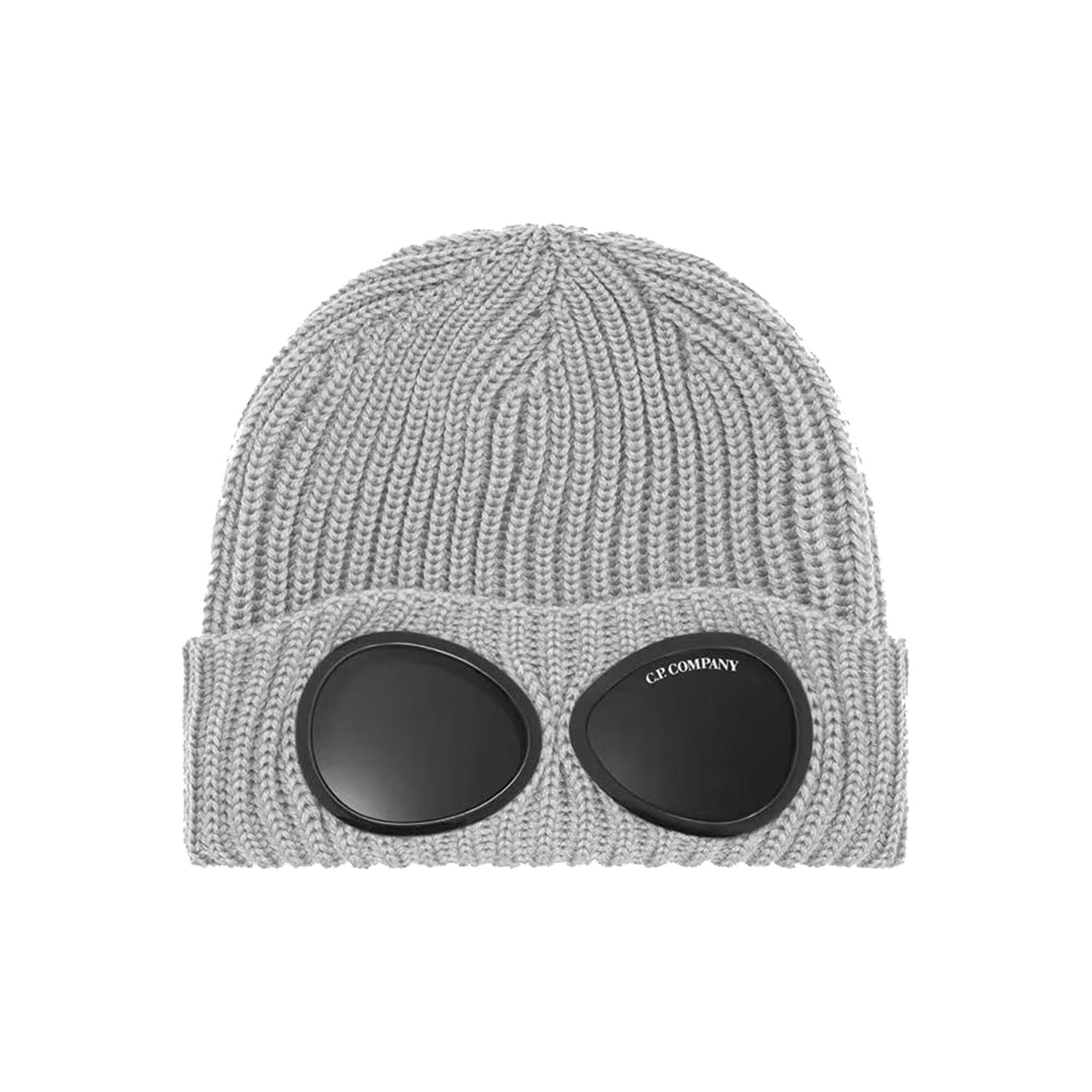 C.P. Company Extra fine Merino Wool Beanie in Moon Melange