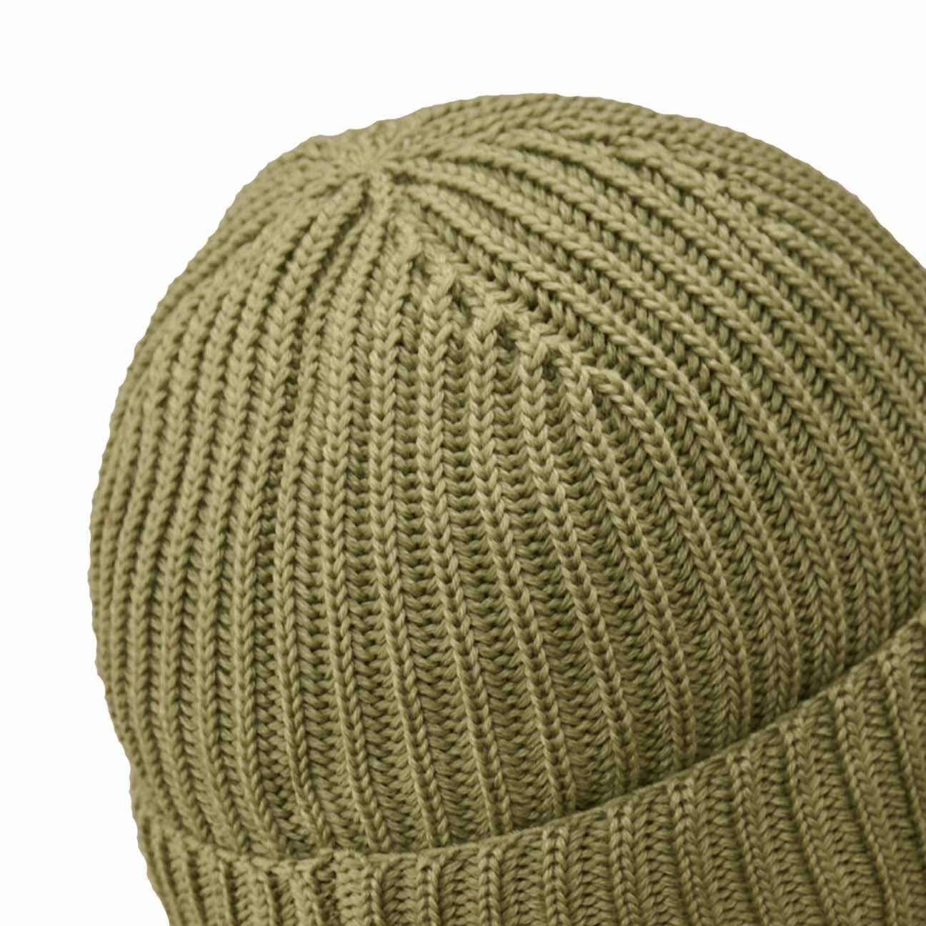 C.P. Company Extra fine Merino Wool Beanie in Tea Green
