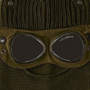 C.P. Company Extra Fine Merino Wool Goggle Balaclava in Ivy GreenHatsC.P. CompanyDPUS Designer Outlet7620943883053C.P. Company Extra Fine Merino Wool Goggle Balaclava in Ivy Green