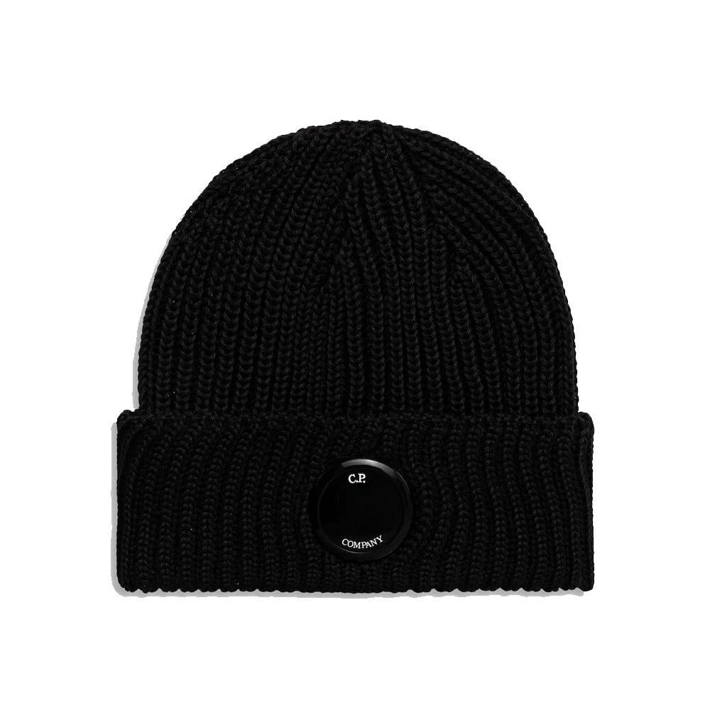 C.P. Company Extra fine Merino Wool Lens Beanie in BlackCaps & HatsC.P. CompanyDPUS Designer Outlet7622792475557C.P. Company Extra fine Merino Wool Lens Beanie in Black