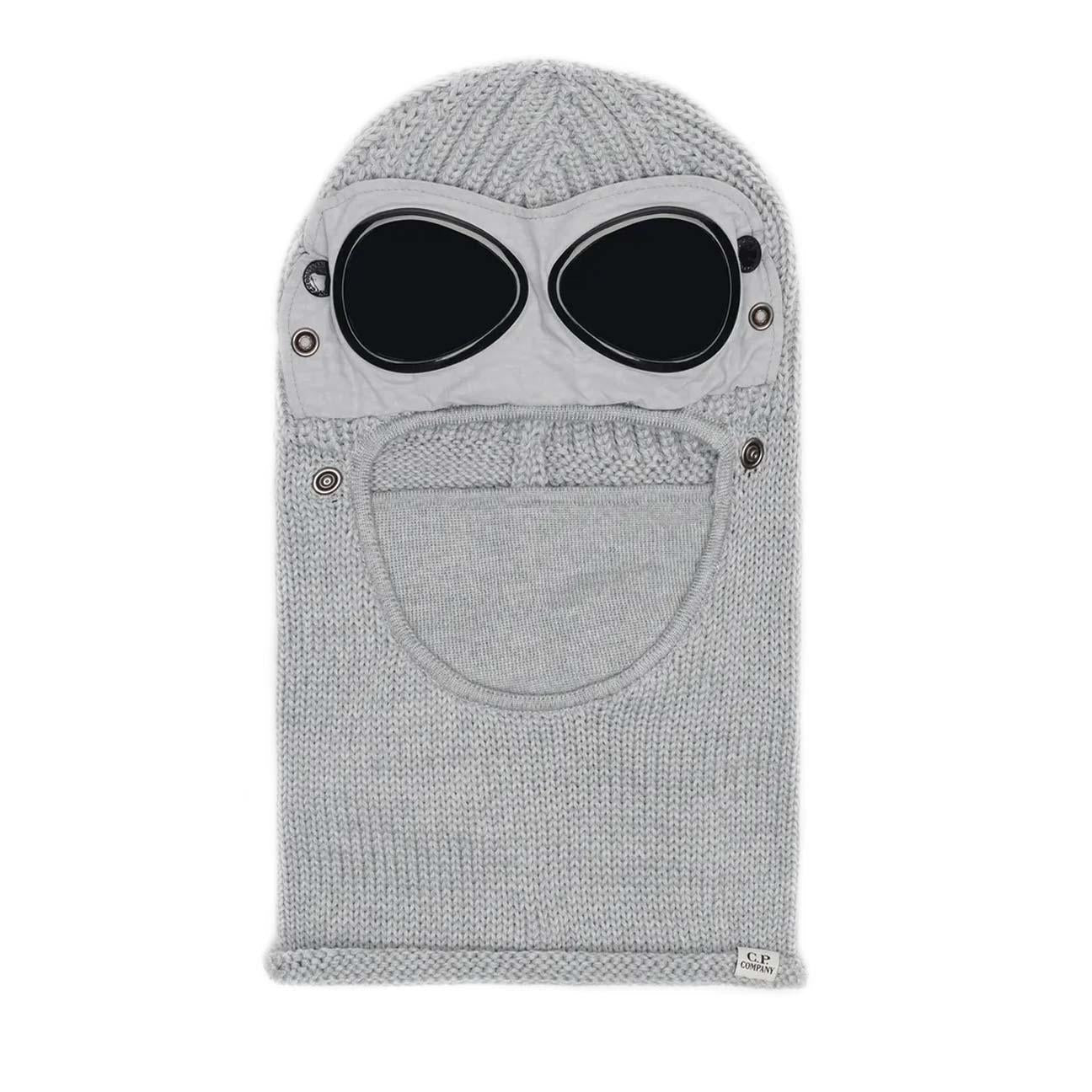 C.P. Company Extra fine Merino Wool Ski Mask In Moon MelangeHatsC.P. CompanyDPUS Designer Outlet7622792475618C.P. Company Extra fine Merino Wool Ski Mask In Moon Melange