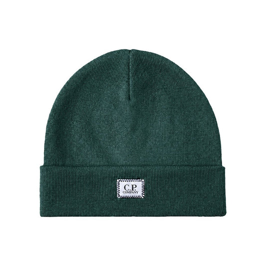 [C.P. Company] Extrafine Merino Wool Logo Label BeanieCaps & HatsC.P. CompanyDPUS Designer Outlet21CMAC138A-005509A-592AndorraUNI[C.P. Company] Extrafine Merino Wool Logo Label Beanie