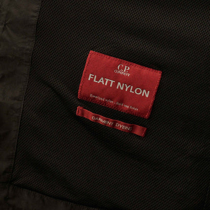 C.P. Company Flatt Nylon Goggle Overshirt in Black