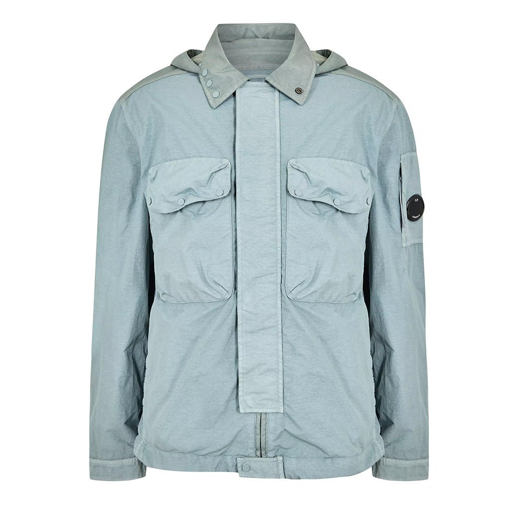 [C.P. Company] Flatt Nylon Mixed Goggle OvershirtC.P. CompanyDPUS Designer Outlet7622792611405Silver BlueS[C.P. Company] Flatt Nylon Mixed Goggle Overshirt