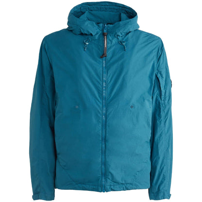 C.P. Company Flatt Nylon Reversible Hooded Jacket in Ink Blue