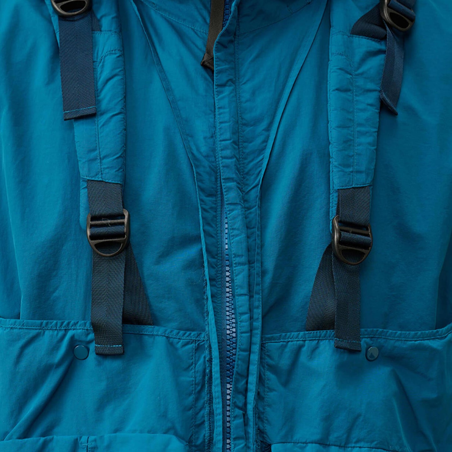 C.P. Company Flatt Nylon Reversible Hooded Jacket in Ink Blue