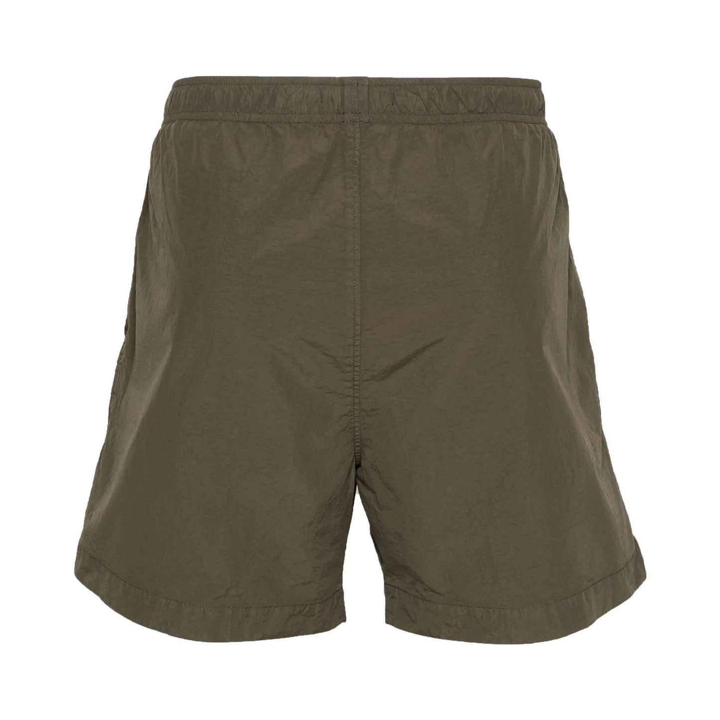 C.P. Company Flatt Nylon Utility Lens Swimshorts in Ivy Green