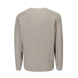 C.P. Company Full Rib Crewneck Knit in Khaki - BeigeKnitwearC.P. CompanyDPUS Designer Outlet7620943914412SC.P. Company Full Rib Crewneck Knit in Khaki - Beige