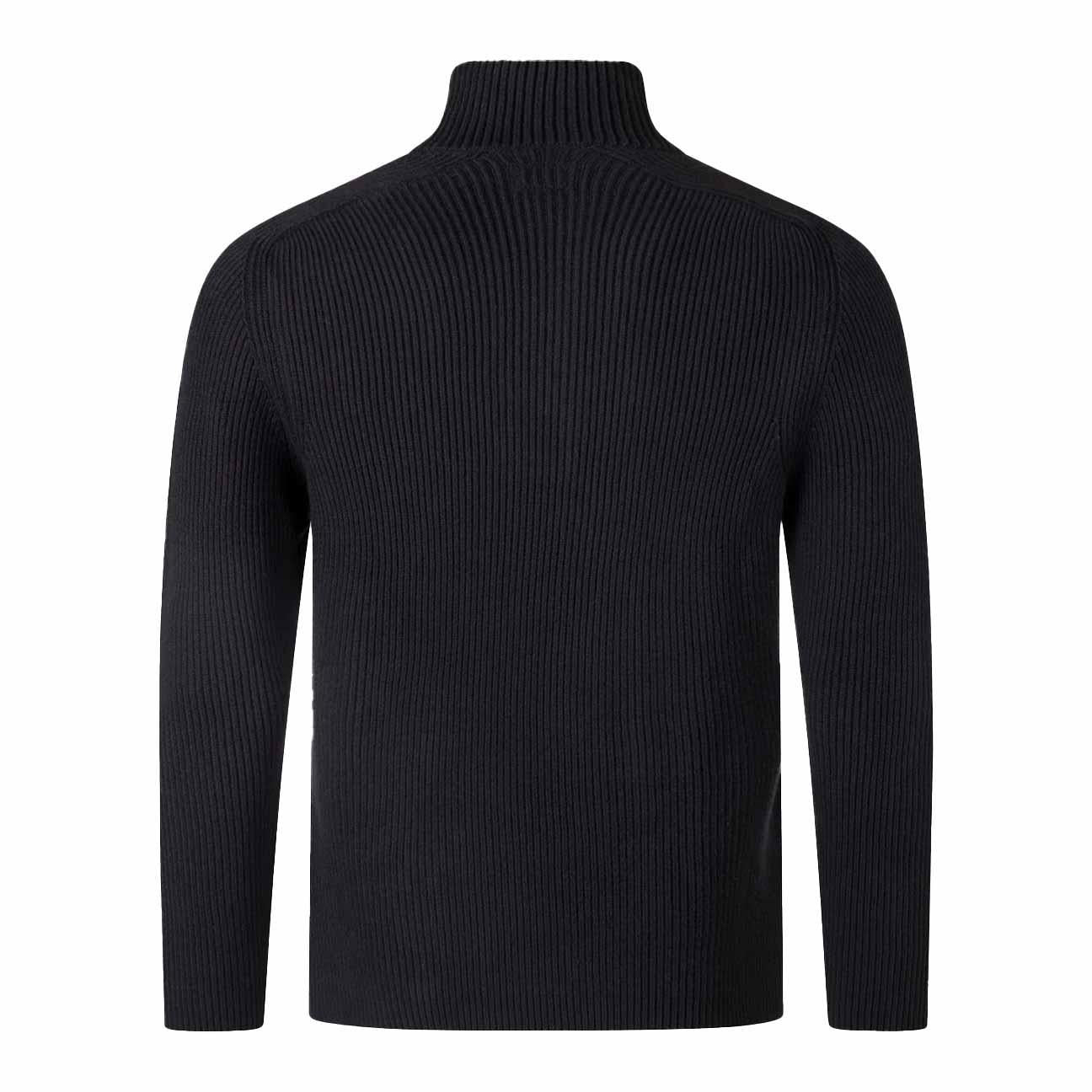 C.P. Company Full Rib Half Button Knit in Black – DPUS Designer Outlet