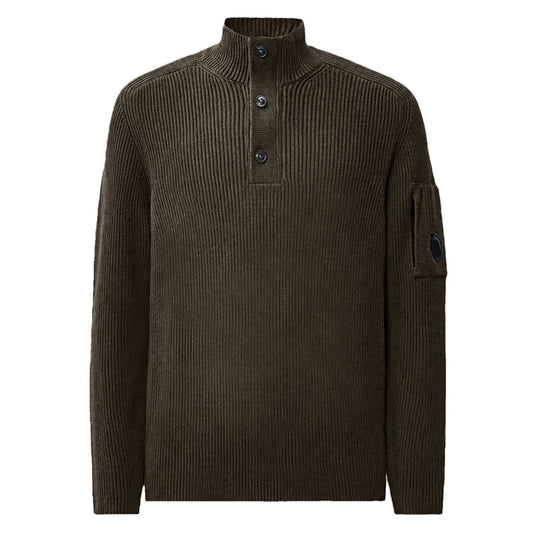 [C.P. Company] Full Rib Polo Collar KnitwearKnitwearC.P. CompanyDPUS Designer Outlet21CMKN102A-006608A-985-S7622792933149RavenS[C.P. Company] Full Rib Polo Collar Knitwear