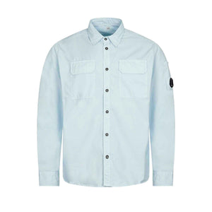 C.P. Company Gabardine Buttoned Shirt in Starlight BlueShirtsC.P. CompanyDPUS7620943680553SC.P. Company Gabardine Buttoned Shirt in Starlight Blue