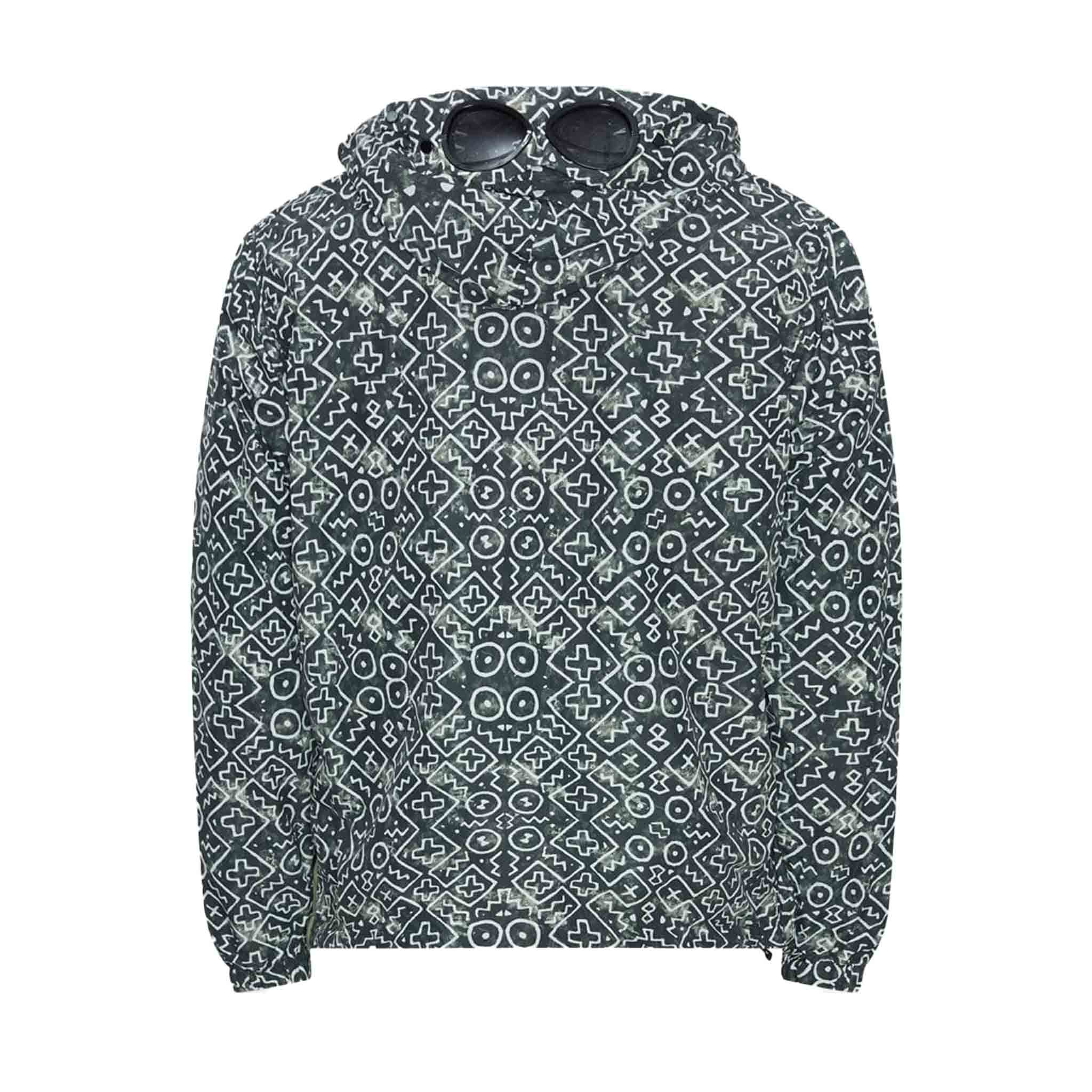 C.P. Company Inca Print Short Goggle Jacket in Agave GreenC.P. CompanyDPUS Designer Outlet762094377783344C.P. Company Inca Print Short Goggle Jacket in Agave Green