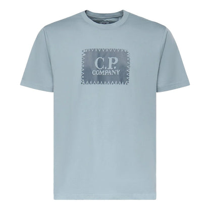 [C.P. Company] Jersey 30/1 Short Sleeve Logo Label T-ShirtT-ShirtC.P. CompanyDPUS Designer OutletSilver BlueS[C.P. Company] Jersey 30/1 Short Sleeve Logo Label T-Shirt