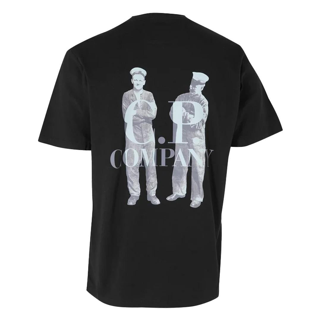 C.P. Company Jersey British Sailor Logo T-Shirt in BlackT-ShirtsC.P. CompanyDPUS Designer Outlet7622792463714SC.P. Company Jersey British Sailor Logo T-Shirt in Black