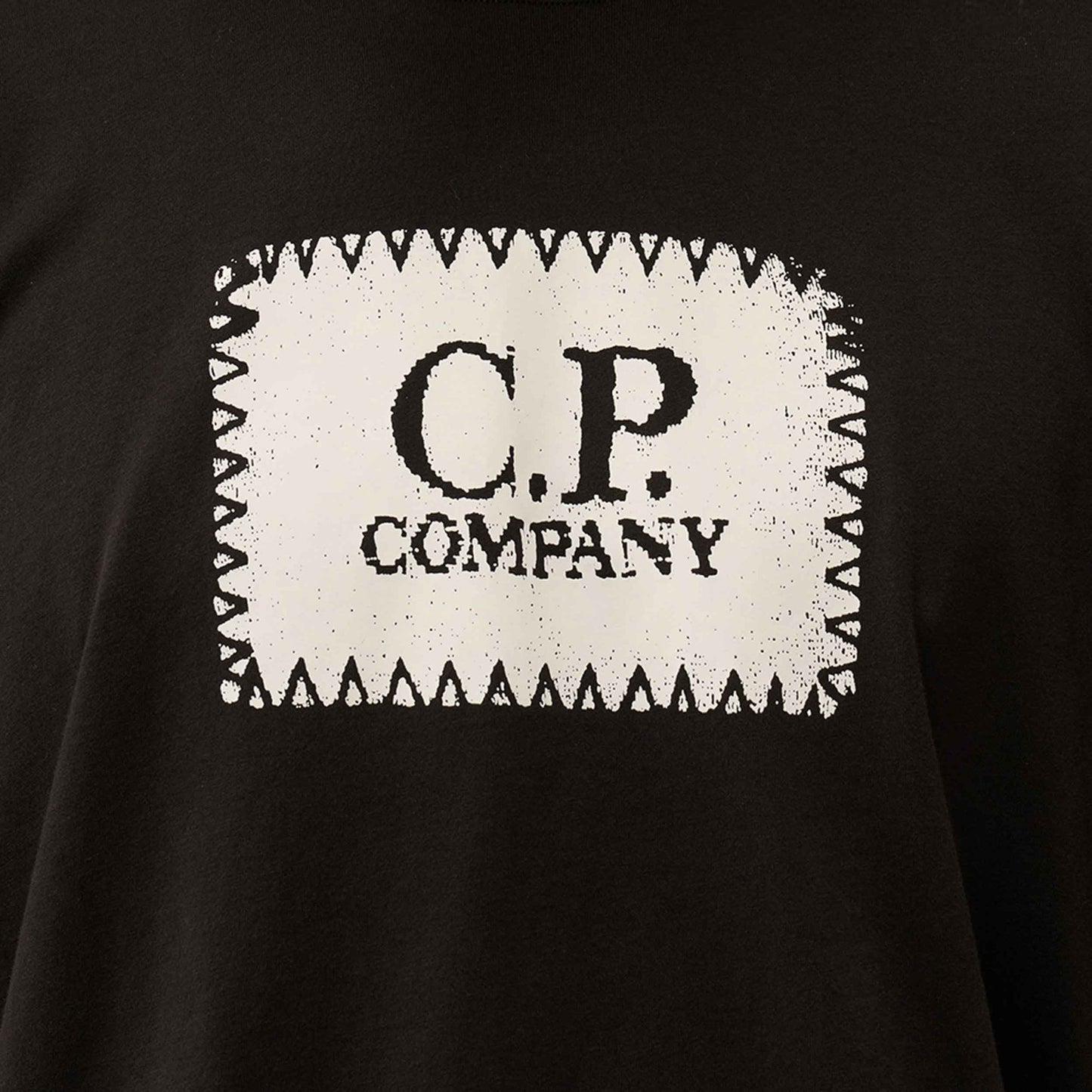 C.P. Company Jersey Logo Label T-shirt in Black