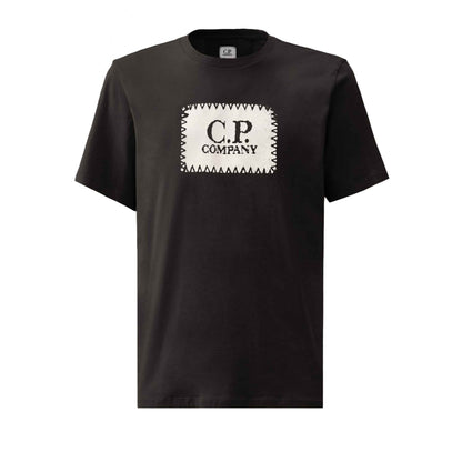 C.P. Company Jersey Logo Label T-shirt in Black
