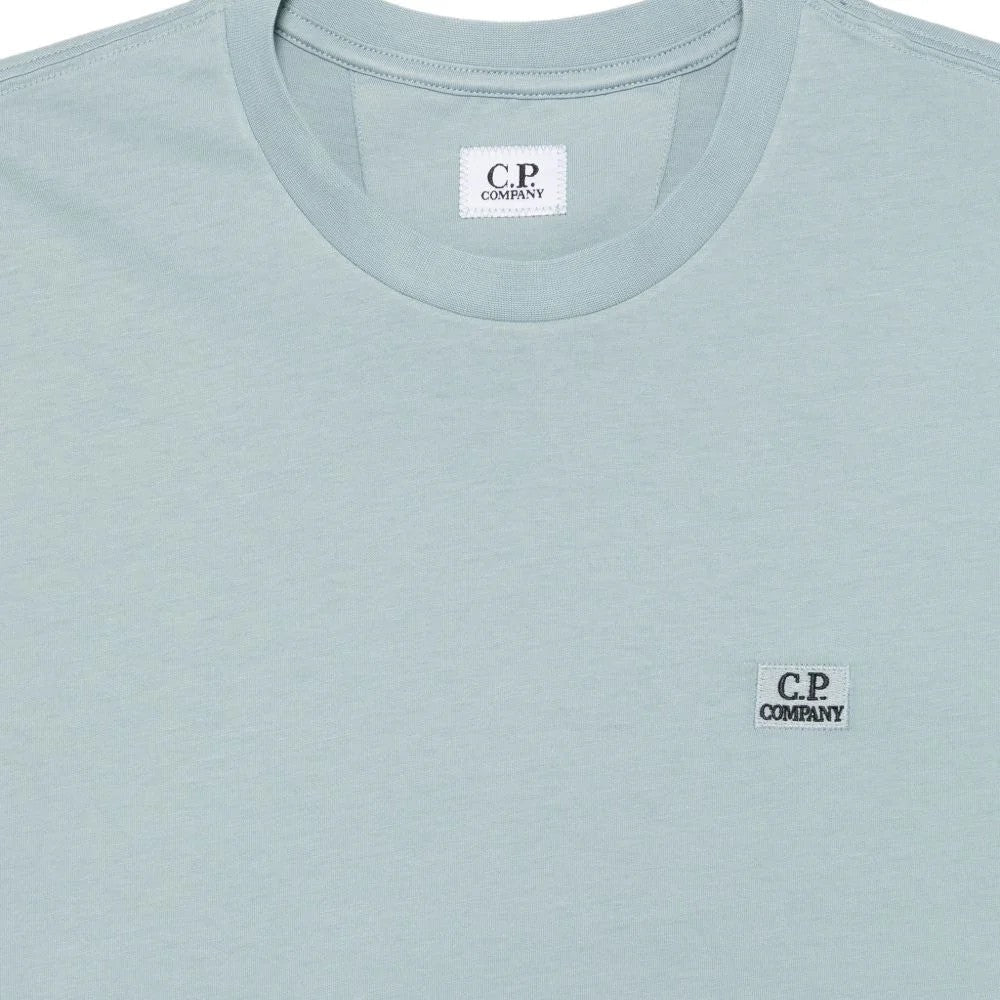 C.P. Company Jersey Logo Patch T-ShirtT-ShirtC.P. CompanyDPUS Designer Outlet7622792774933Silver BlueMC.P. Company Jersey Logo Patch T-Shirt