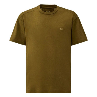 C.P. Company Jersey Plated Logo T-ShirtT-ShirtC.P. CompanyDPUS Designer Outlet7622792773479Dried HerbSC.P. Company Jersey Plated Logo T-Shirt