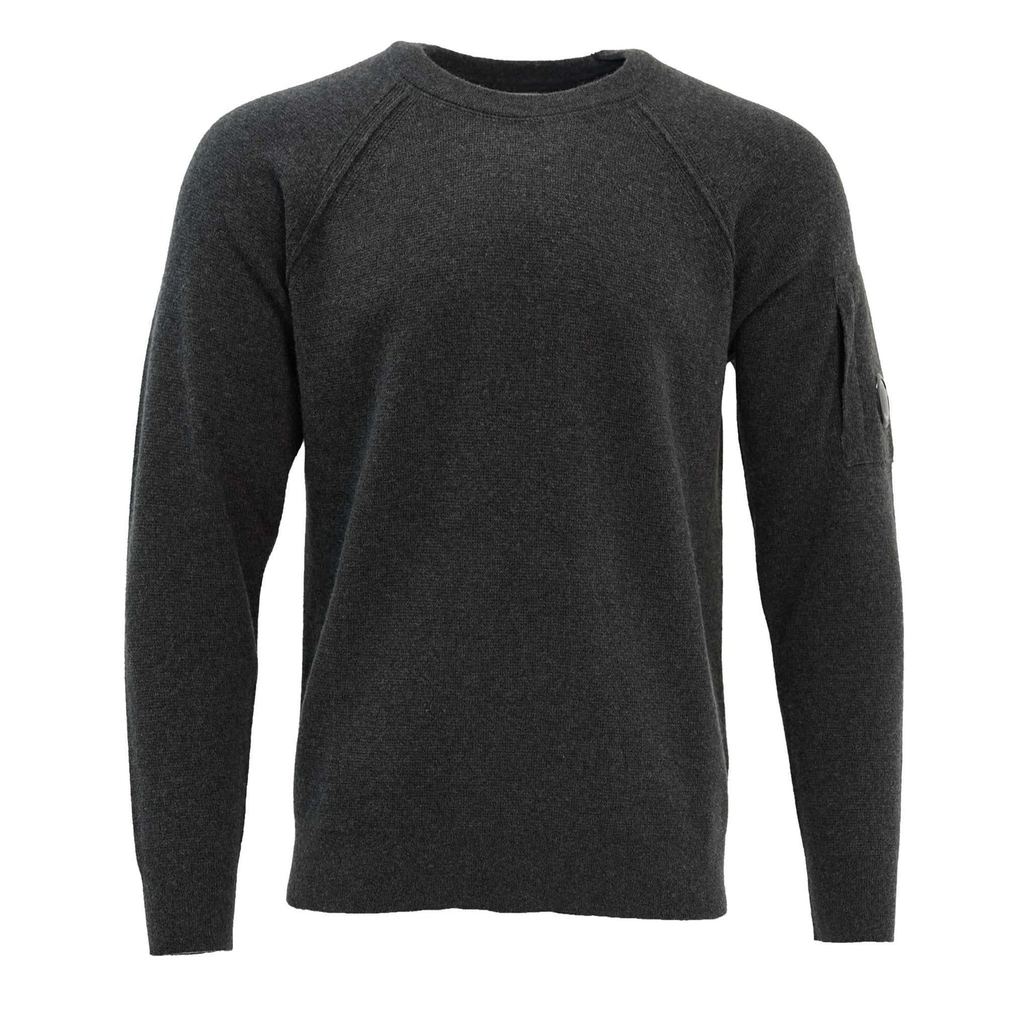 C.P. Company Knitwear Crew Neck In Lambswool GRS Dark Shadow