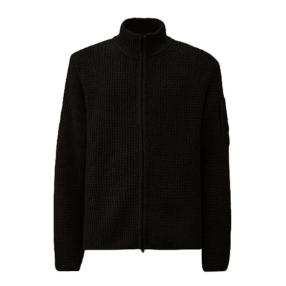 C.P. Company Lambswool GRS Cardigan In BlackKnitwearC.P. CompanyDPUS Designer Outlet7622792414327SC.P. Company Lambswool GRS Cardigan In Black