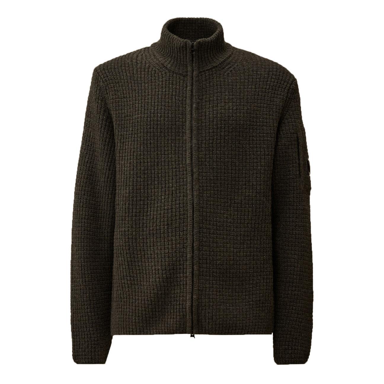 C.P. Company Lambswool GRS Cardigan In Dark ShadowCardiganC.P. CompanyDPUS Designer Outlet7622792414259SC.P. Company Lambswool GRS Cardigan In Dark Shadow