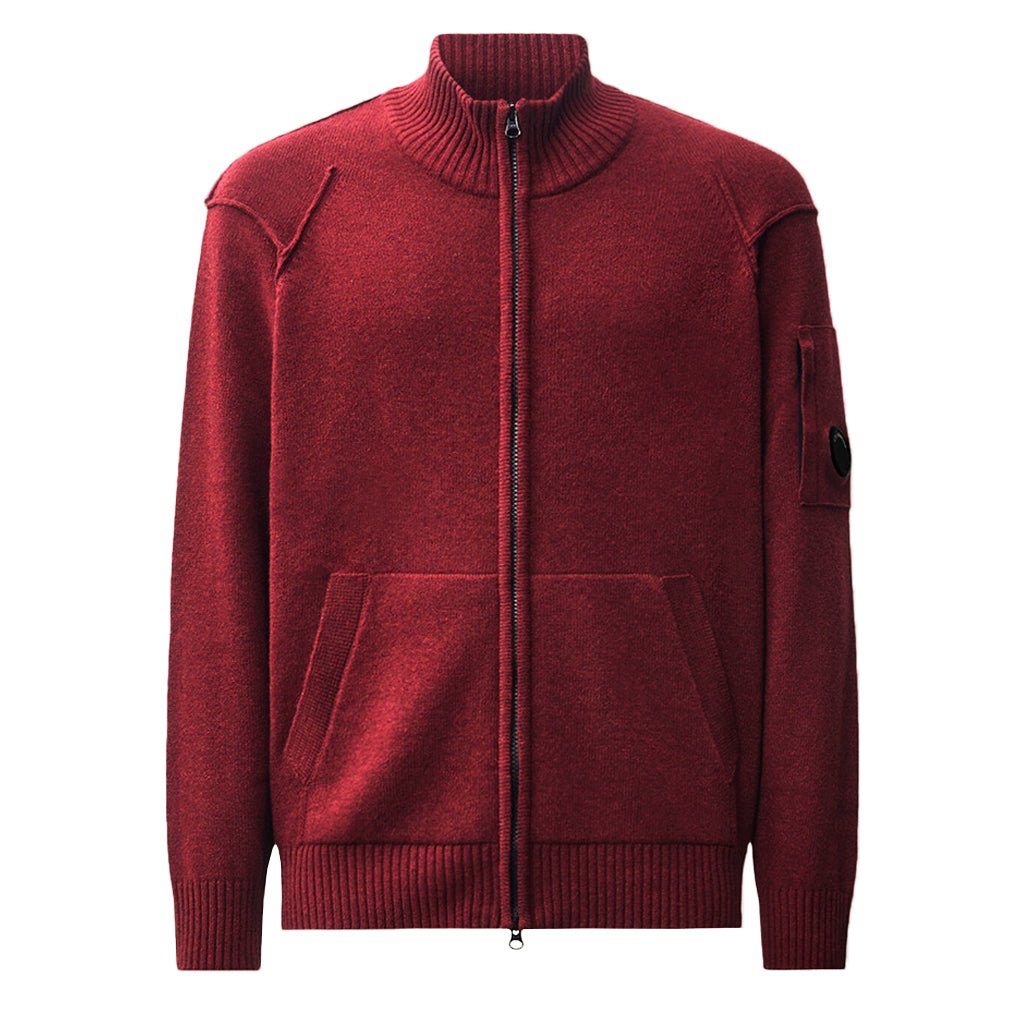 [C.P. Company] Lambswool GRS Full Zip KnitKnitwearC.P. CompanyDPUS Designer Outlet21CMKN708A-110149A-592-MAndorraM[C.P. Company] Lambswool GRS Full Zip Knit