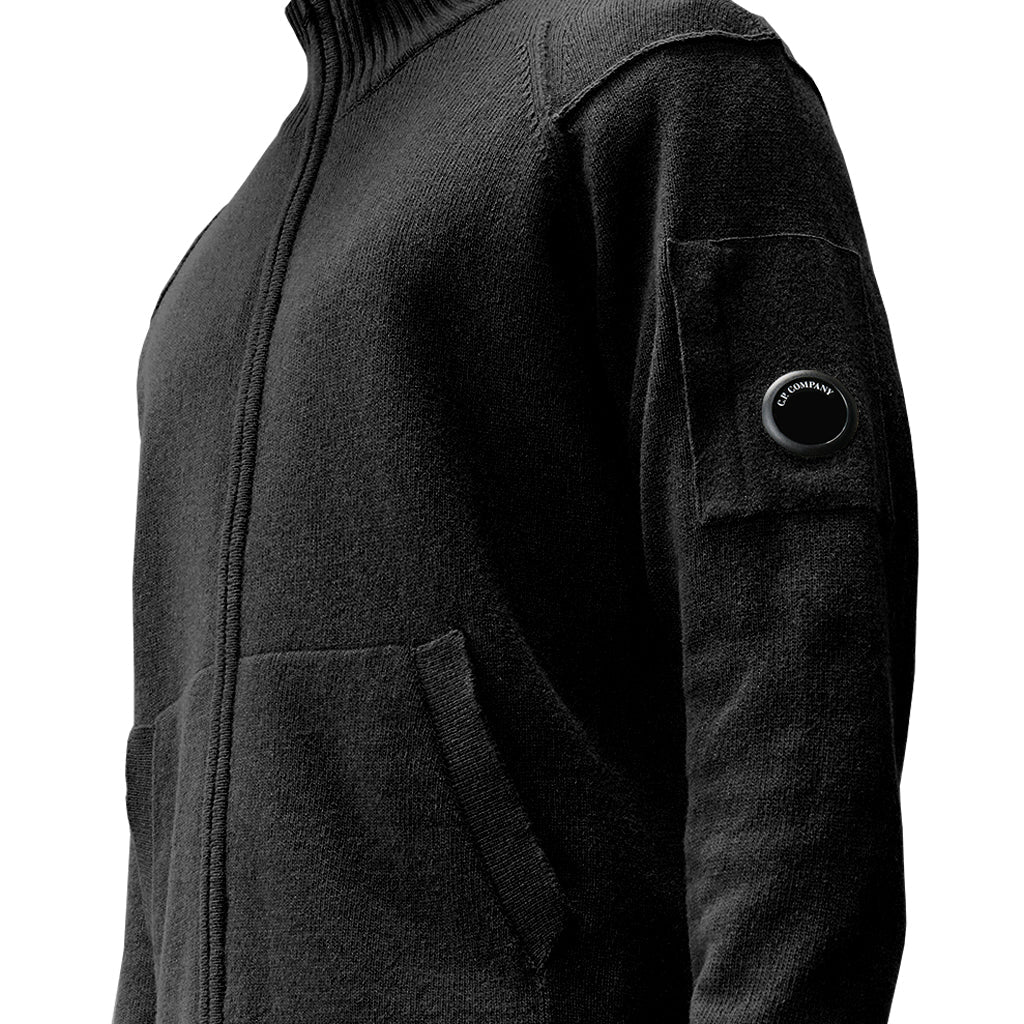 [C.P. Company] Lambswool GRS Full Zip KnitKnitwearC.P. CompanyDPUS Designer OutletRFCMKN708A-110149A-999-SBlackS[C.P. Company] Lambswool GRS Full Zip Knit