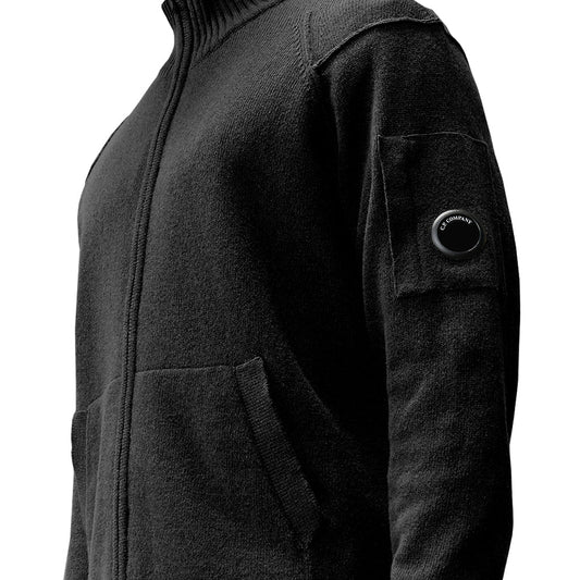 [C.P. Company] Lambswool GRS Full Zip KnitKnitwearC.P. CompanyDPUS Designer OutletRFCMKN708A-110149A-999-SBlackS[C.P. Company] Lambswool GRS Full Zip Knit