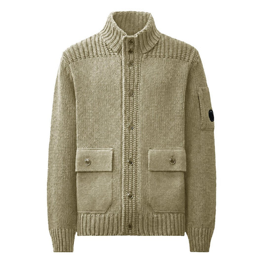 [C.P. Company] Lambswool GRS Knitwear CardiganCoats & JacketsC.P. CompanyDPUS Designer Outlet21CMKN068A-110149A-356-S7622792926356Fallen RockS[C.P. Company] Lambswool GRS Knitwear Cardigan