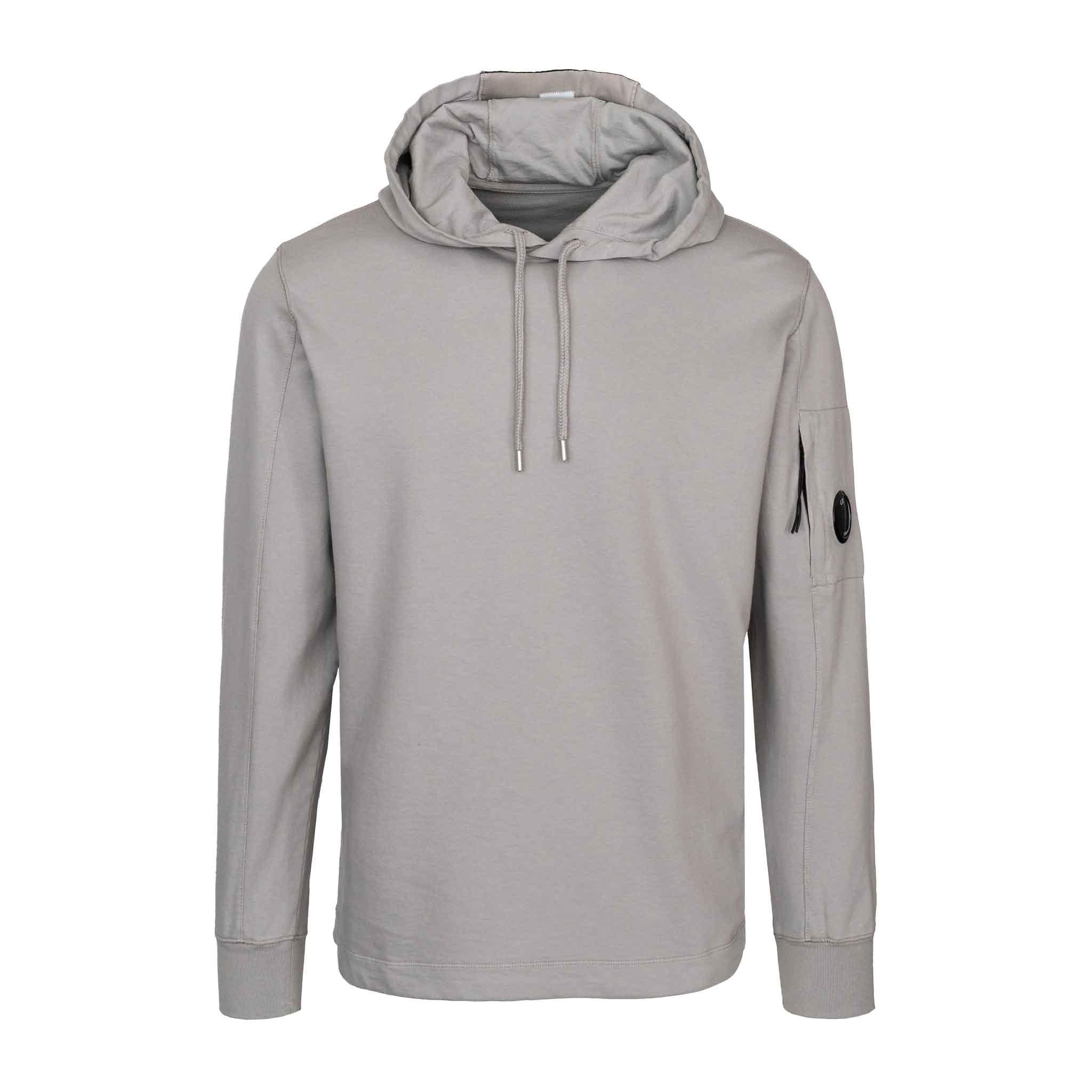 C.P. Company Light Fleece Hoodie in Drizzle GreyHoodiesC.P. CompanyDPUS7620943681031SC.P. Company Light Fleece Hoodie in Drizzle Grey