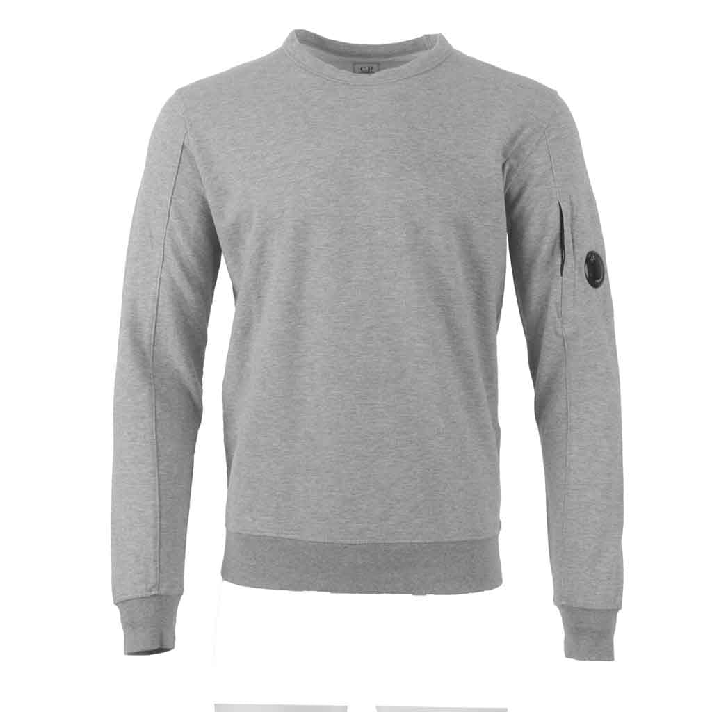 C.P. Company Light Fleece Lens Crewneck Sweatshirt in Grey MelangeSweatshirtsC.P. CompanyDPUS Designer OutletXSC.P. Company Light Fleece Lens Crewneck Sweatshirt in Grey Melange