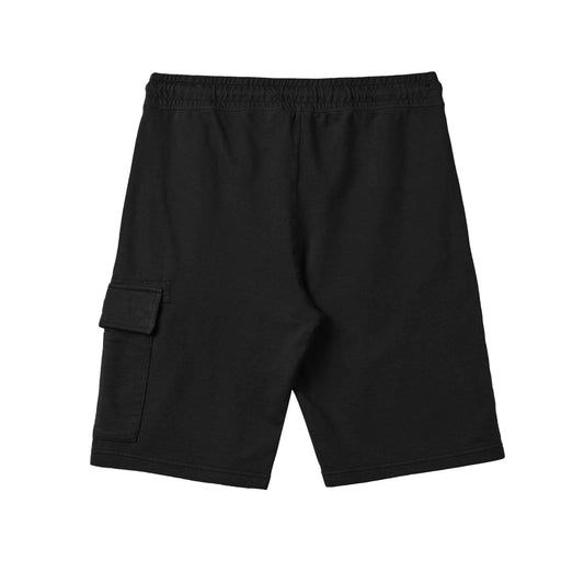 C.P. Company Light Fleece Lens Shorts in Black