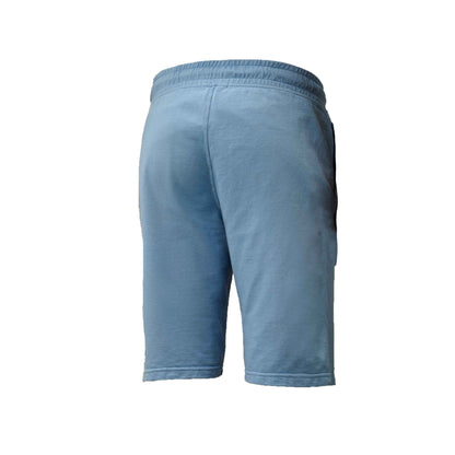 C.P. Company Light Fleece Lens Shorts in Coast- Light Blue